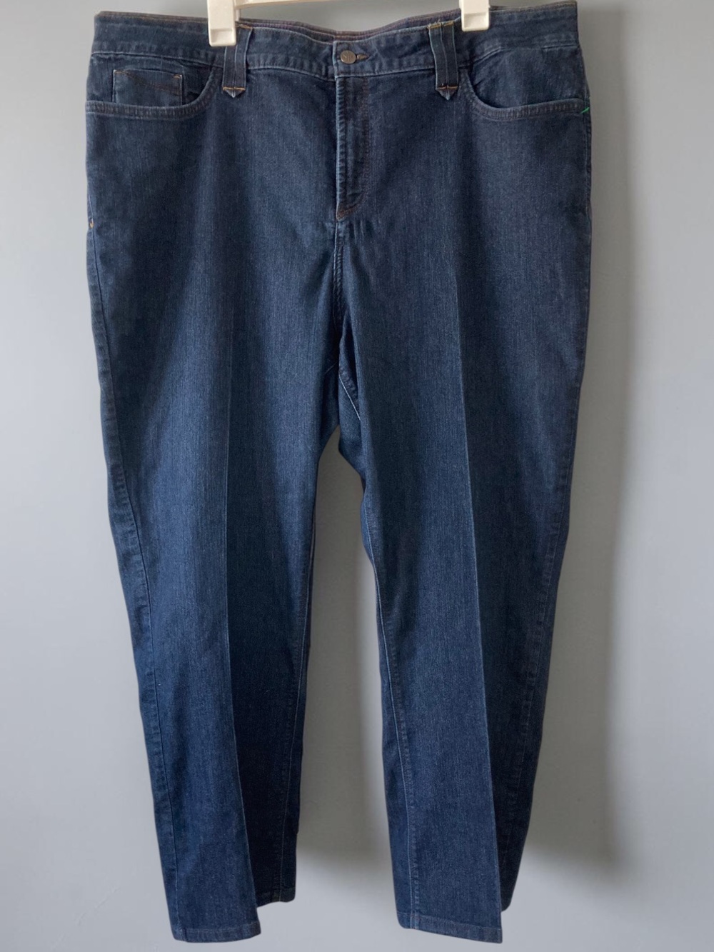 NYDJ Lift Tuck Technology Dark Wash Straight Leg Jeans Made in USA Size 22W